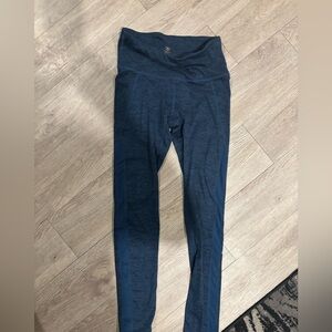 NWOT GAIAM  Navy Heathered Performance Leggings